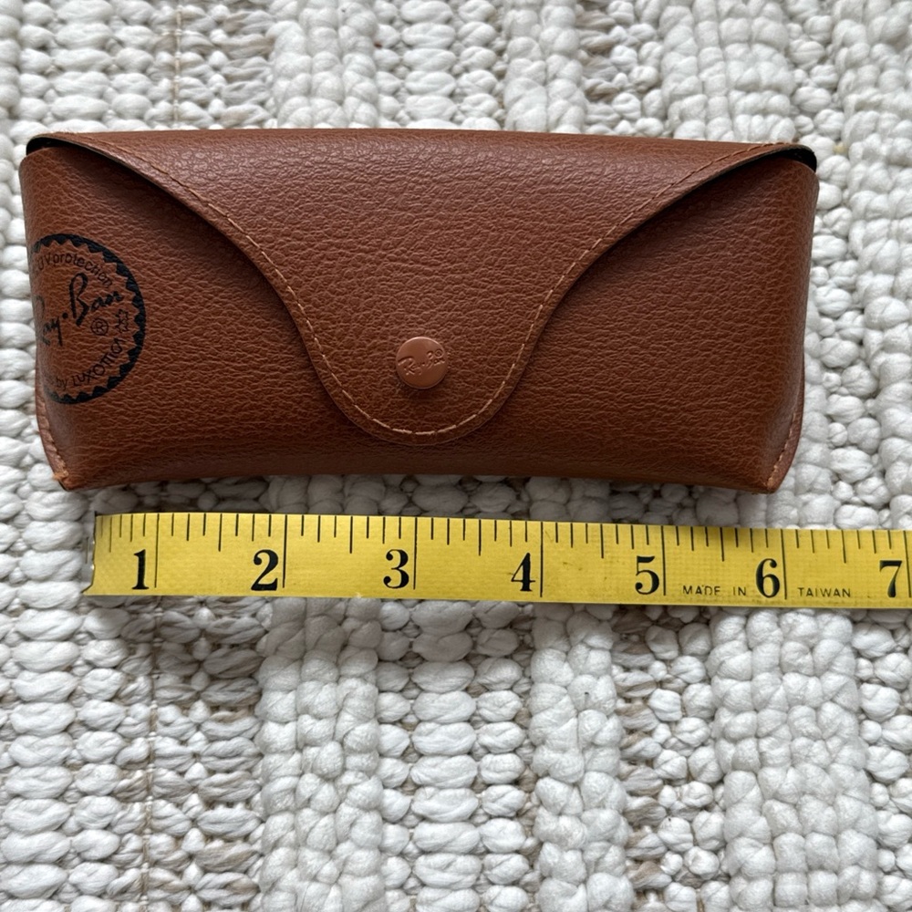 Ray Ban Brown Leather Sunglasses Case - Picture 7 of 7